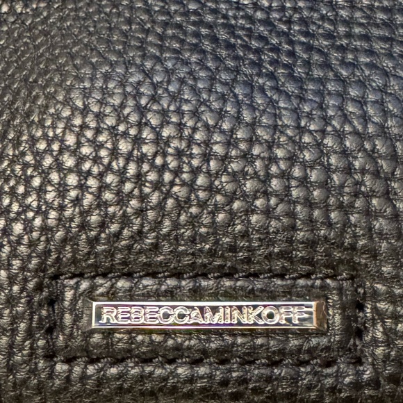 NEW Rebecca Minkoff Black Leather Convertible Hobo with Whipstitch - NWT - Picture 8 of 12